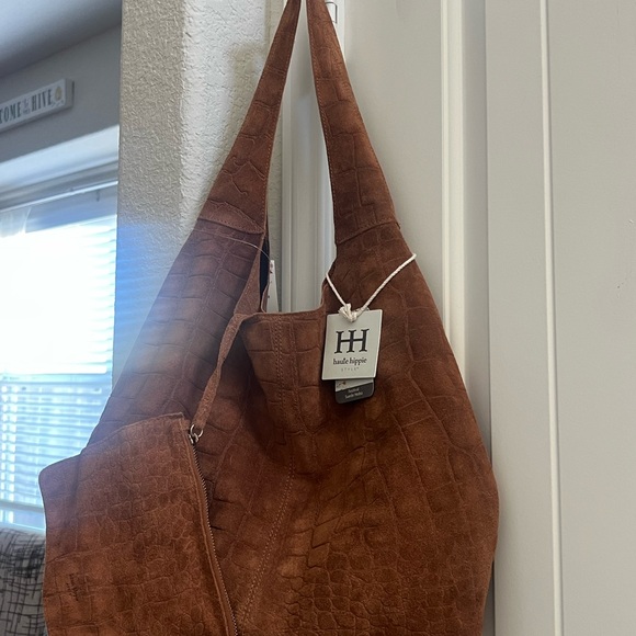 Haute Hippie Handbags - Haute Hippie Tan Hobo Bag